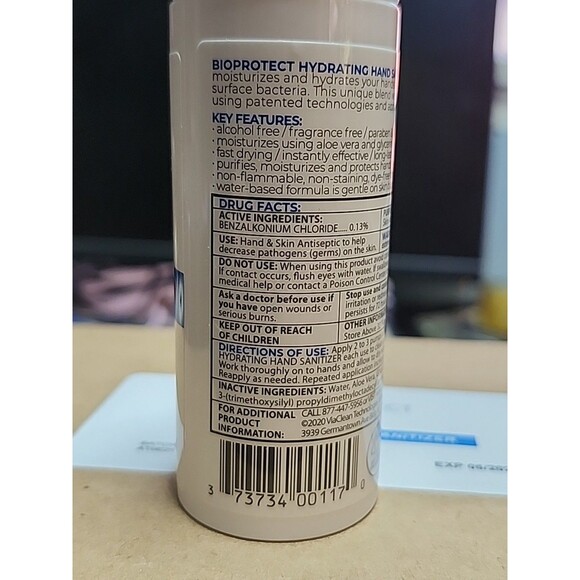 BioProtect Hydrating Hand Sanitizer Foam 1.7 oz Aloe Vera Alcohol-Free - Picture 4 of 8